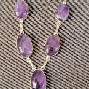 Elegant Purple Gemstone Necklace